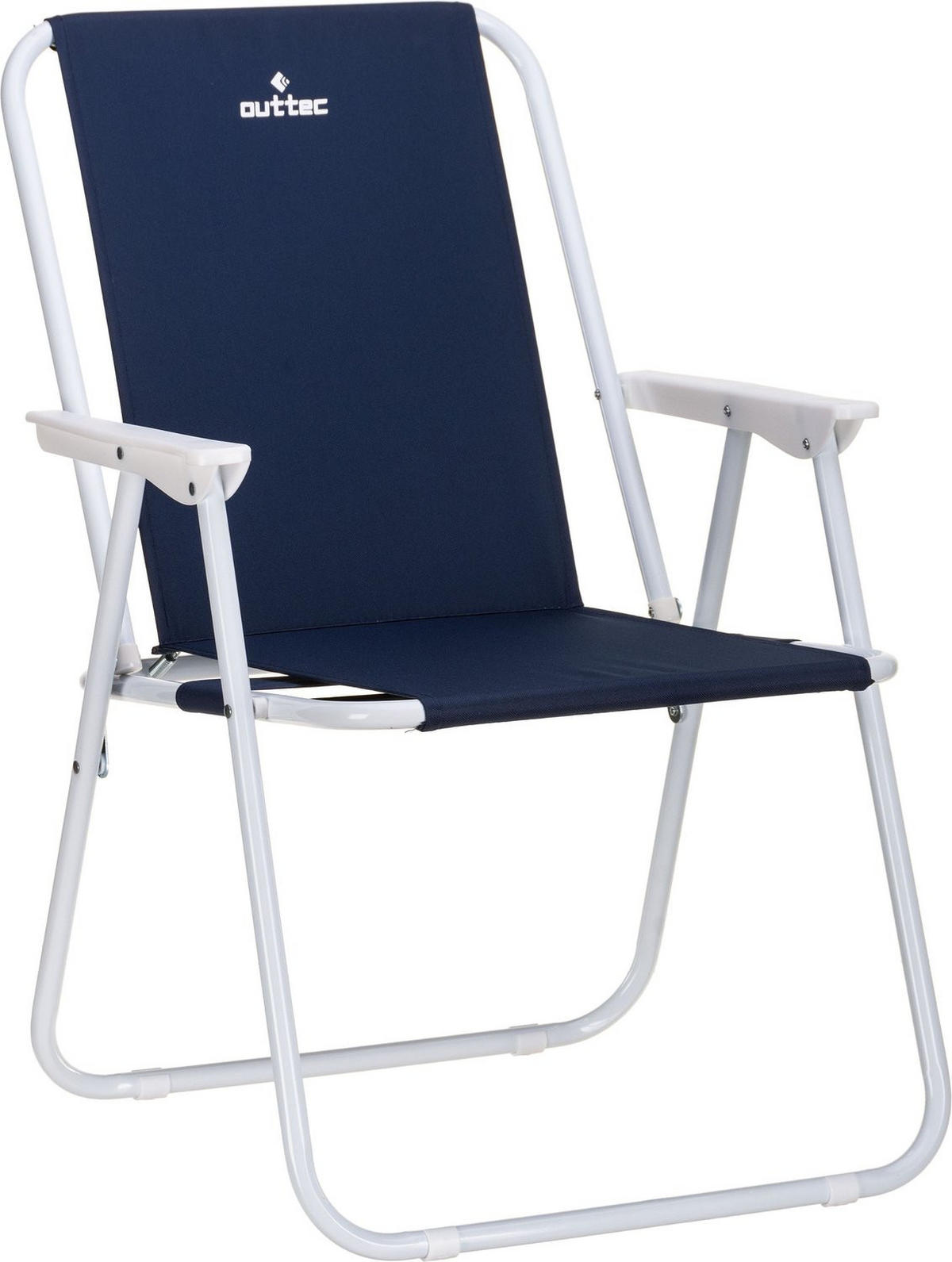 CAMPINGSTUHL bis 100 kg - Dunkelblau, Textil/Metall (46/73/48cm) - Outtec