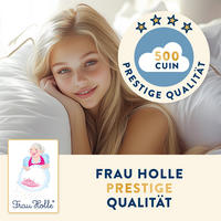 GANZJAHRESBETTDECKE MEGAN Entendaunen medium - Weiß, Naturmaterialien/Textil (135/200cm) - Frau Holle