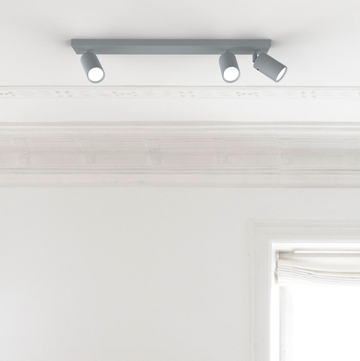 DECKENLEUCHTE - Grau, Metall (6/70/6cm) - Lumicom