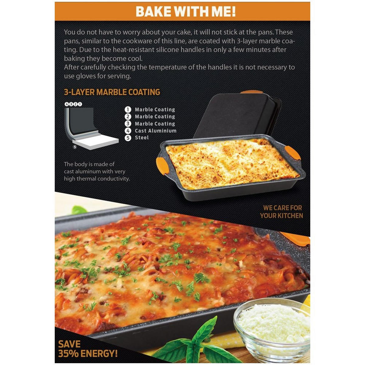 BACKFORM Graphit 36/23/6 cm BH1140 - Graphitfarben, Metall (23/6/36cm) - Berlinger Haus