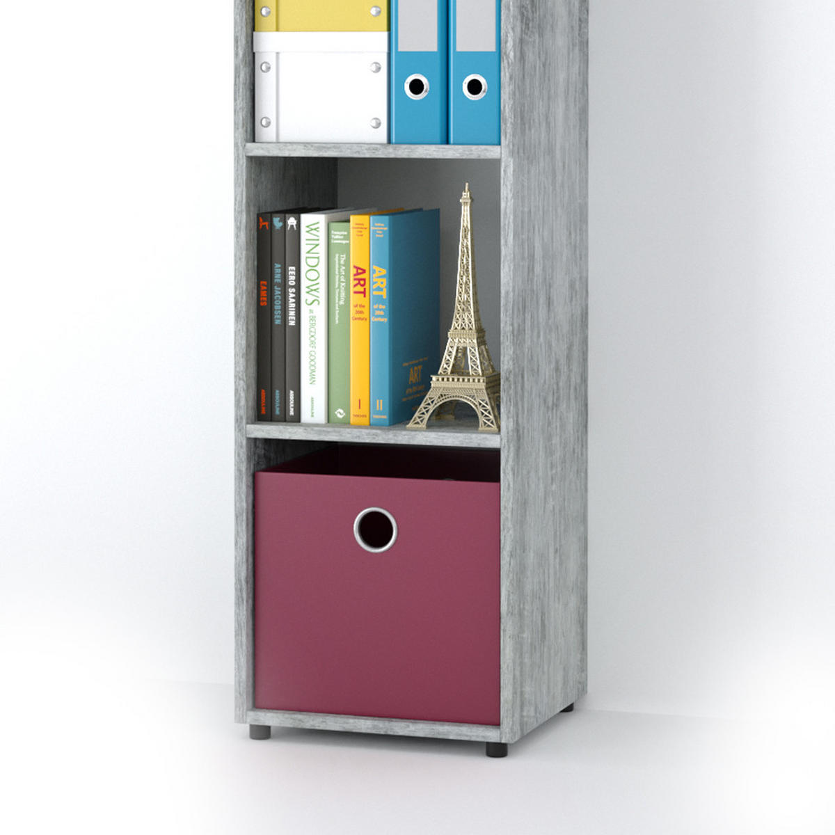 RAUMTEILER Ludus Grau 142.5 x 36.2 cm - Grau, Holzwerkstoff (142.5/36.2/33cm) - Vicco