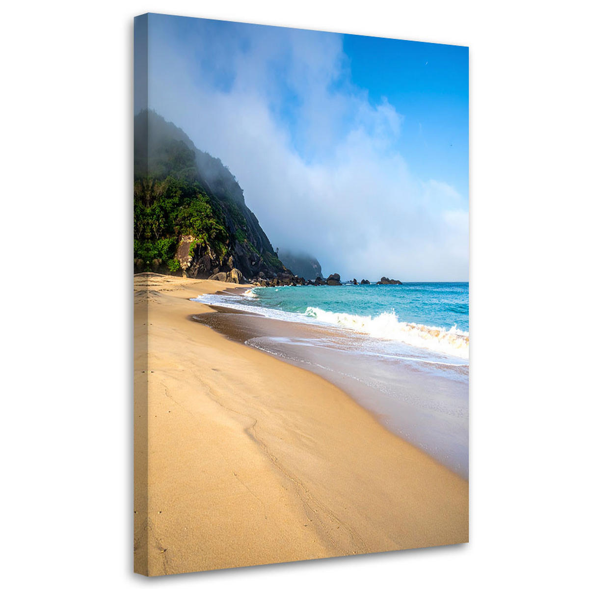 LEINWANDBILD Meer Landschaft Natur Tropisch 40x60cm - Multicolor, Textil (40/60cm) - Feeby