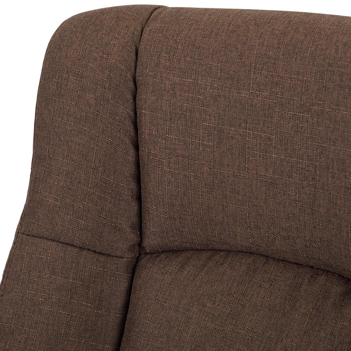 DREHSTUHL Stoff Braun - Schwarz/Braun, Kunststoff/Textil (66/106/70cm) - CLP