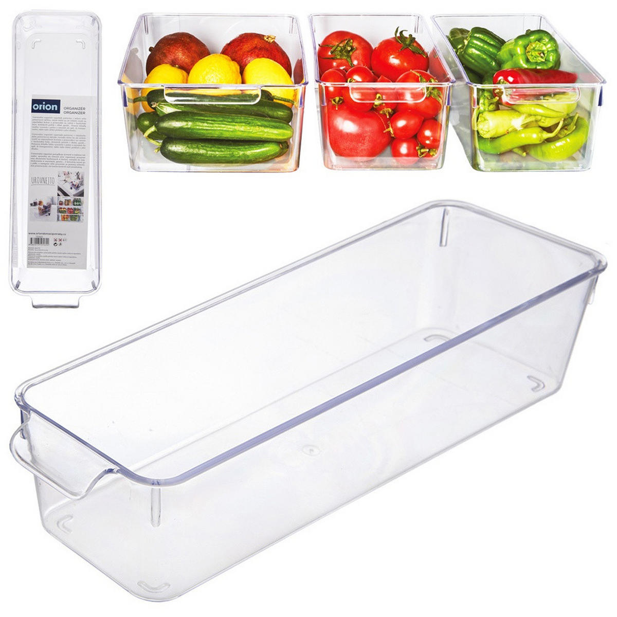 KÜHLSCHRANK-ORGANIZER 32,5 x 10 x 7,5 cm - Transparent, Kunststoff (32/7.5/10cm) - Orion 