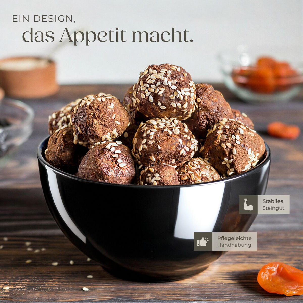 TAFELSERVICE Mare, ineinander stapelbar, blau - Blau, Keramik (26.5/2.5/26.5cm) - tectake