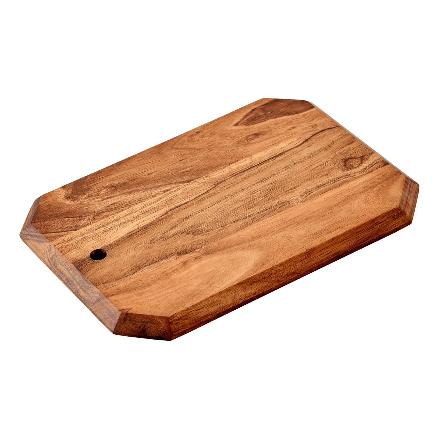 SCHNEIDEBRETT, 5 Stück, 8-eckig, Akazie - 28 x 20cm - Naturfarben, Holz (20/28cm) - Kesper
