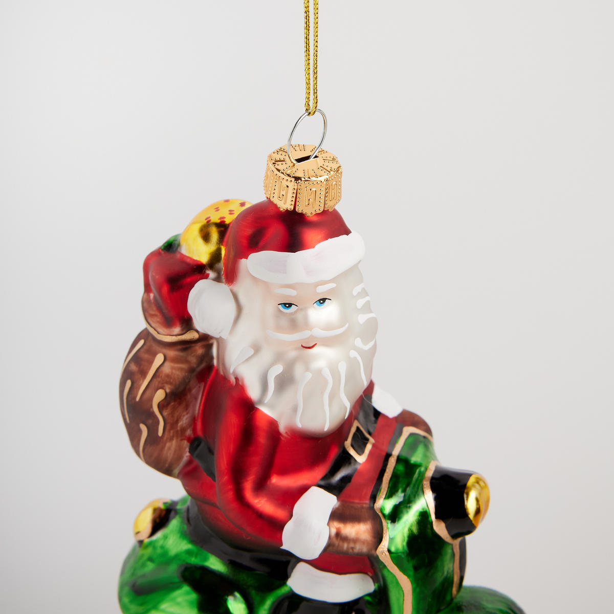 GLASKUGEL Roller, Mehrfarbig, 12.5 x 9 x 5 cm, Dekorative Weihnachtsdeko - Multicolor, Glas (9/12.5/5cm) - home&you