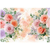 FOTOTAPETE Blumen Rosen Rosa 312x219 cm - Multicolor, Textil (312/219cm) - Wallarena