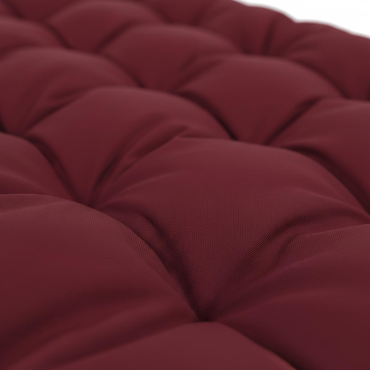 LAVIČKOVÝ sedák - tmavočervená, textil/plast (50/8/180cm) - Relaxdays