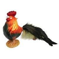 CHRISTBAUMSCHMUCK Hahn Gustav Mehrfarbig 12cm (Glas / 1 Stk.) - Multicolor, Glas (6/12/12cm)