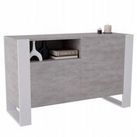 KOMMODE Karo 120/75/43.6 - Weiß/Grau, Holzwerkstoff (120/75/43.6cm) - RAUMHIRSCH FURNITURE
