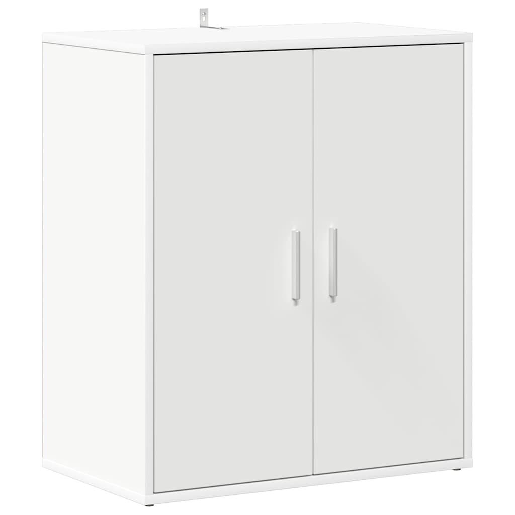 SCHUHSCHRANK Weiss 60/35/70 Cm Holzwerkstoff - Weiß, Holzwerkstoff (35/70/60cm) - vidaXL