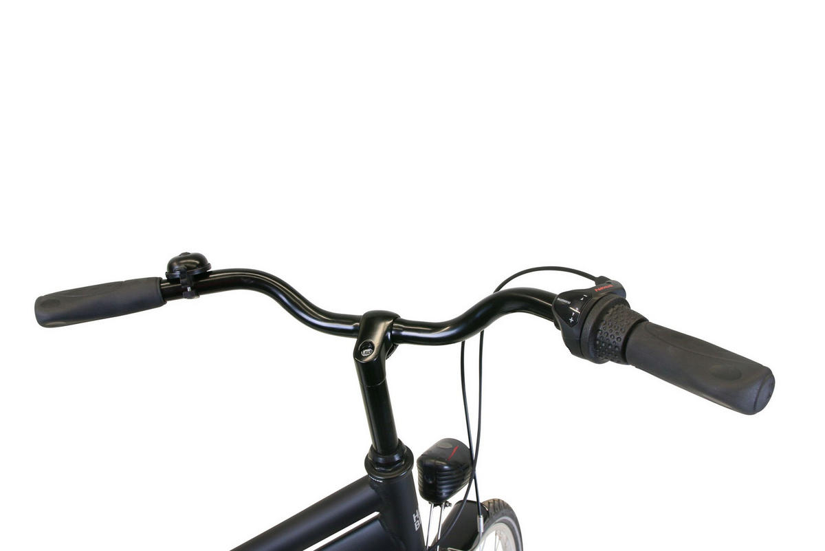 CITYBIKE Citytrek Lady Premium Black 3 Gnag 28 Zoll Größe: 48cm - Schwarz, Metall (48cm) - Hawk Bikes