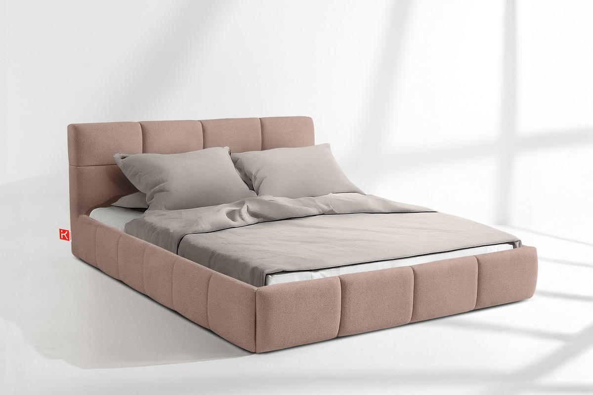 POLSTERBETT ALTOS, rosa - Rosa, Holz/Holzwerkstoff (140/200cm) - KONSIMO®