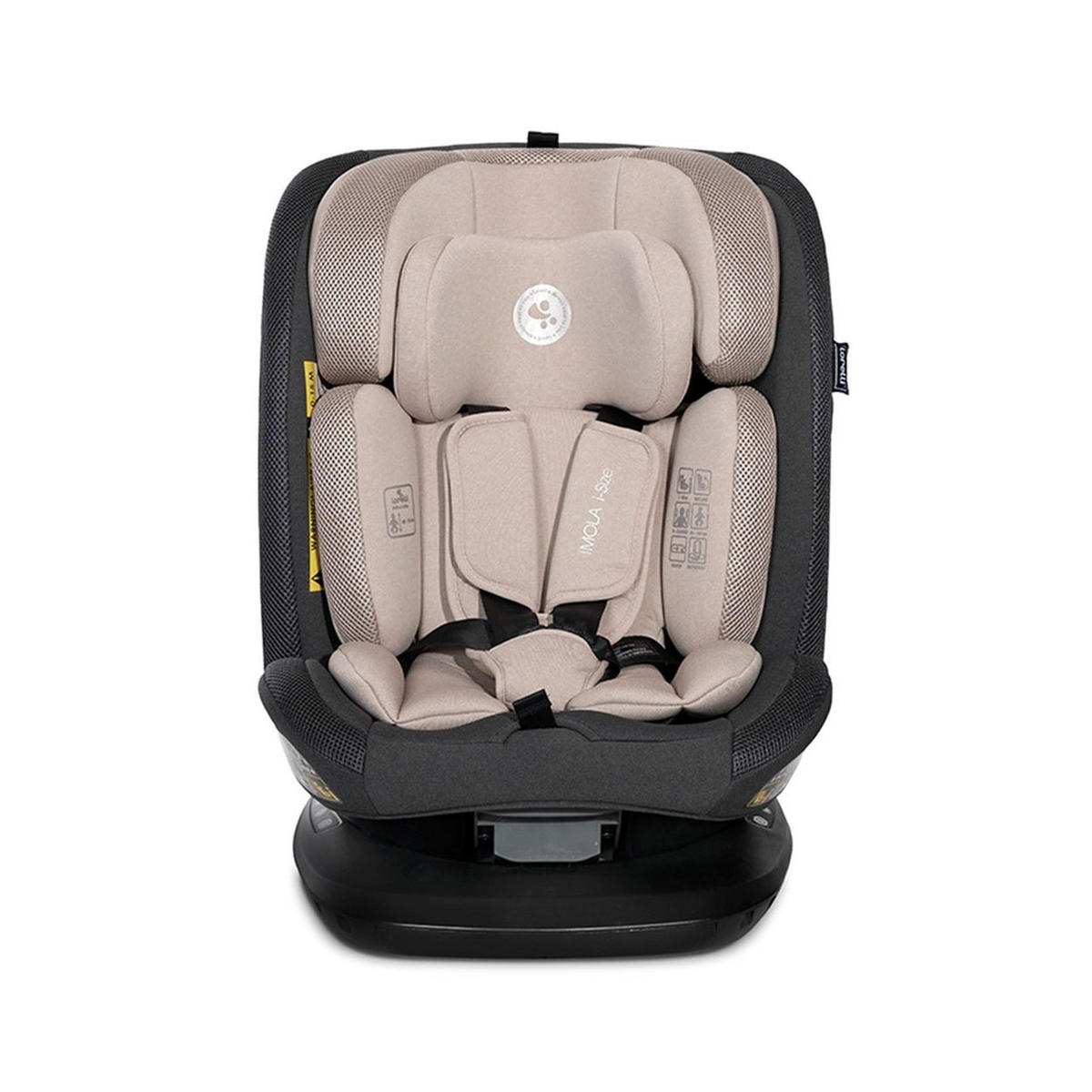 KINDERSITZ Imola i-Size beige 40-150 cm Isofix 360 Grad Drehung Top Tether - Beige, Kunststoff (46/58/54cm) - Lorelli