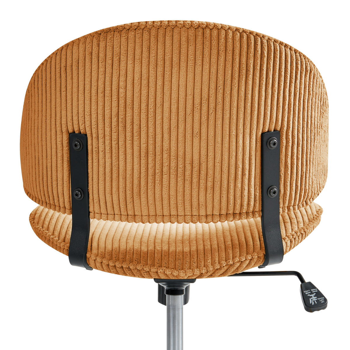 BÜROSTUHL Cord Orange Kiana - Orange, Textil (55/74/55cm) - Beliani
