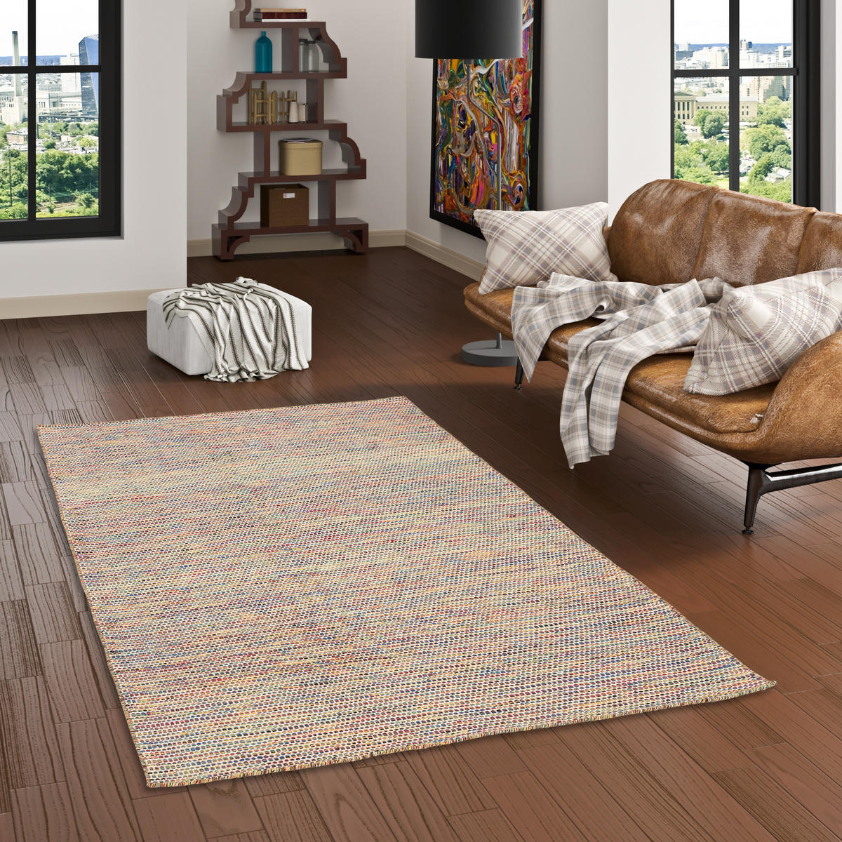 NATUR TEPPICH WOLLE RANA MELIERT - Multicolor, Textil (90/160cm) - Pergamon