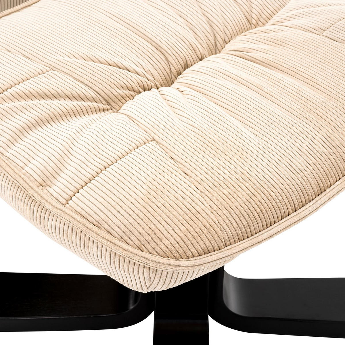 RELAXSESSEL CHARLY beige/schwarz - Beige/Schwarz, Textil (76/87/61cm) - IDIMEX