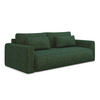 3-SITZER SOFA mit Schlaffunktion Strukturstoff Stoff Grün - Schwarz/Grün, Kunststoff/Textil (238/82/105cm) - Makamii