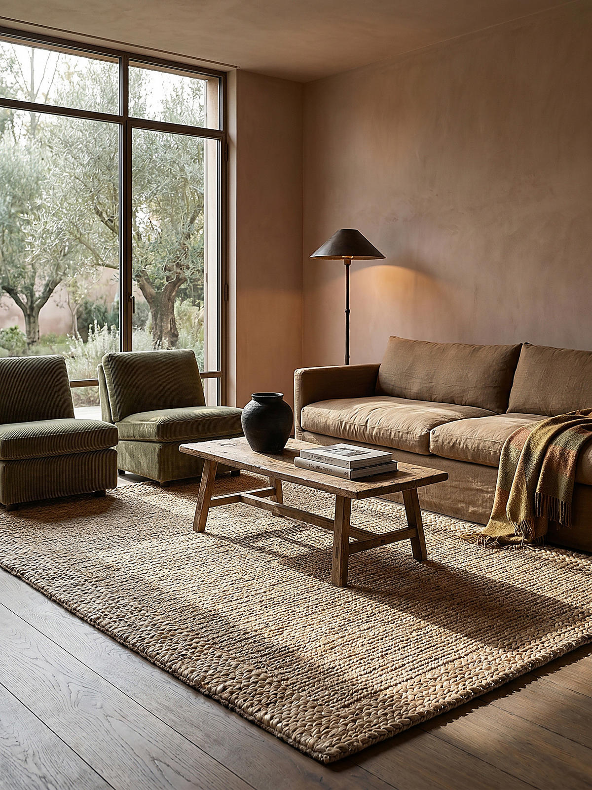 TEPPICH Kurzflor Flechtoptik Muster, Struktur, Flur Natur Rechteckig 120x170 - Beige, Textil (120/170cm) - KADIMA DESIGN