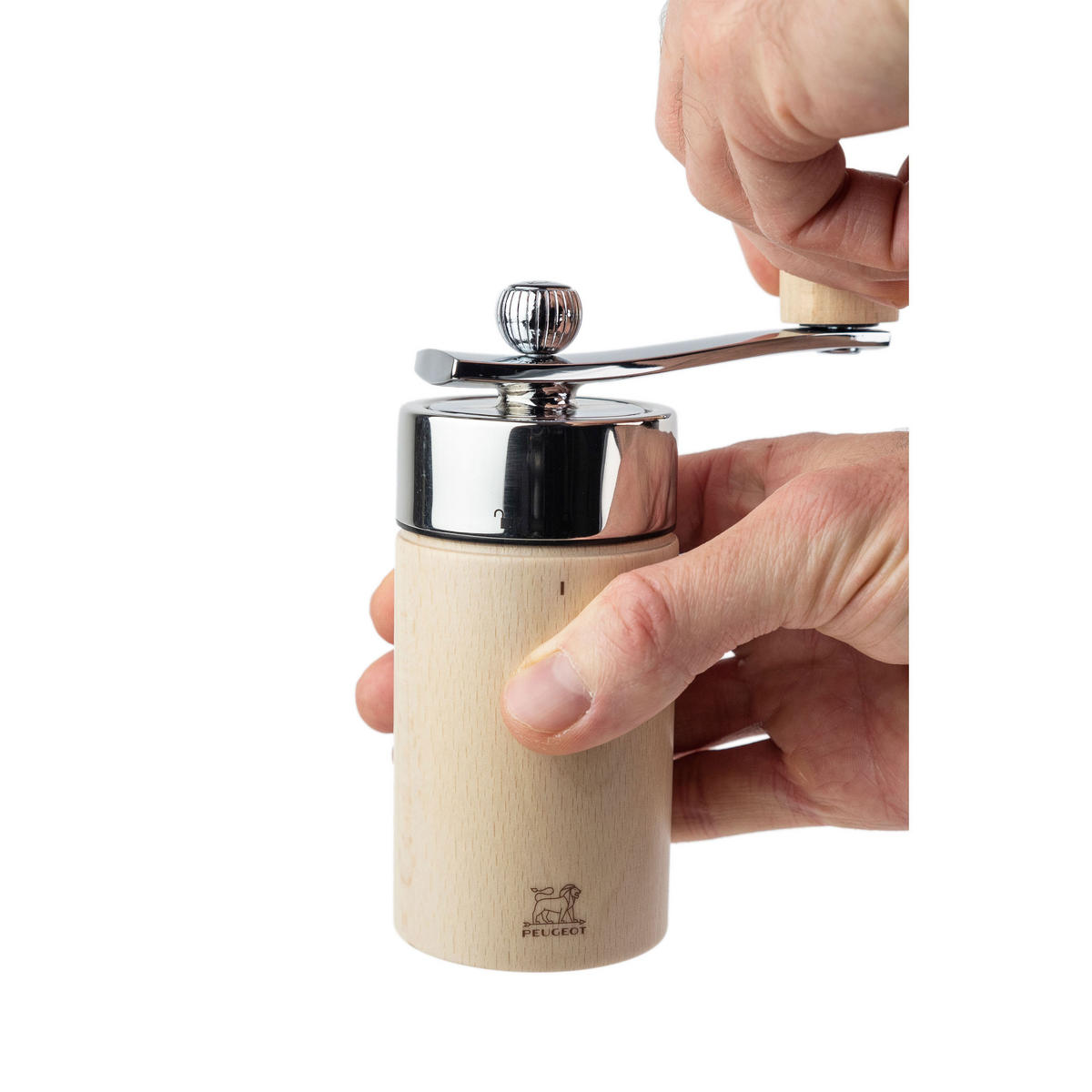 MUSKATMÜHLE Isen 15cm Buchenholz Natur Stahlmahlwerk - Braun, Holz (5.4/15/5.4cm) - PEUGEOT