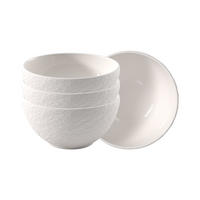 MÜSLISCHALEN Manufacture Ice weiß ø 14 cm 4er Set - Weiß, Keramik (14cm) - Villeroy & Boch