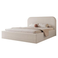 POLSTERBETT FUZZI 180x200 cm Beige (Stoff Lumi) - mit Bettkasten und Lattenrost - Beige, Holzwerkstoff/Textil (180/200cm) - Ravio