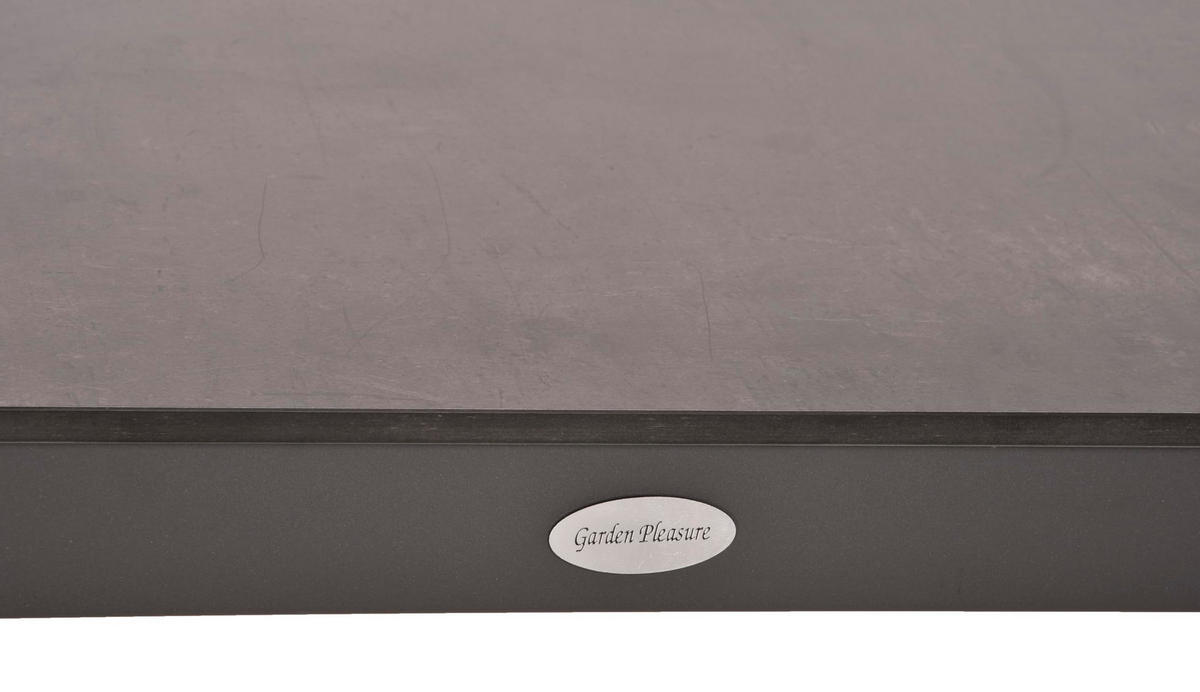 GARTEN-SITZGRUPPE Imre 5-teilig Gartenmöbel-Set - Schwarz, Kunststoff - DELUKE