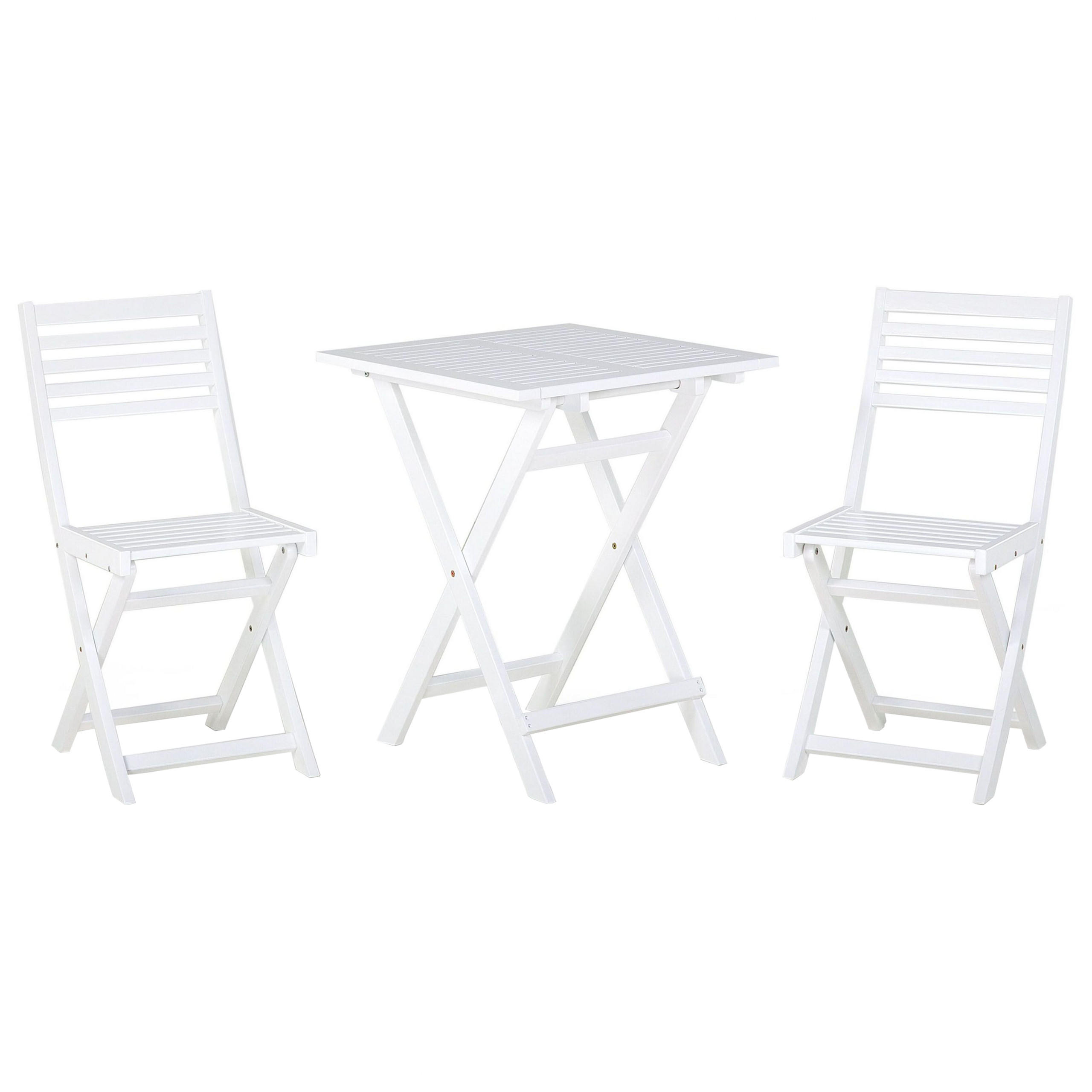 SET DE BALCON cu 2 locuri lemn de salcâm alb Fiji