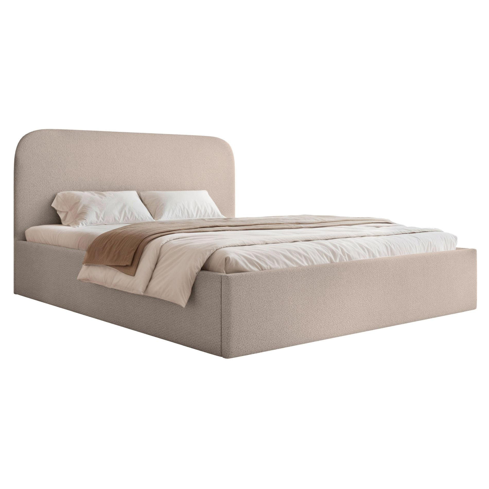 POLSTERBETT Sonvivo Beige Chenille 160x200 cm - Beige, Kunststoff/Textil (160/200cm) - Selsey