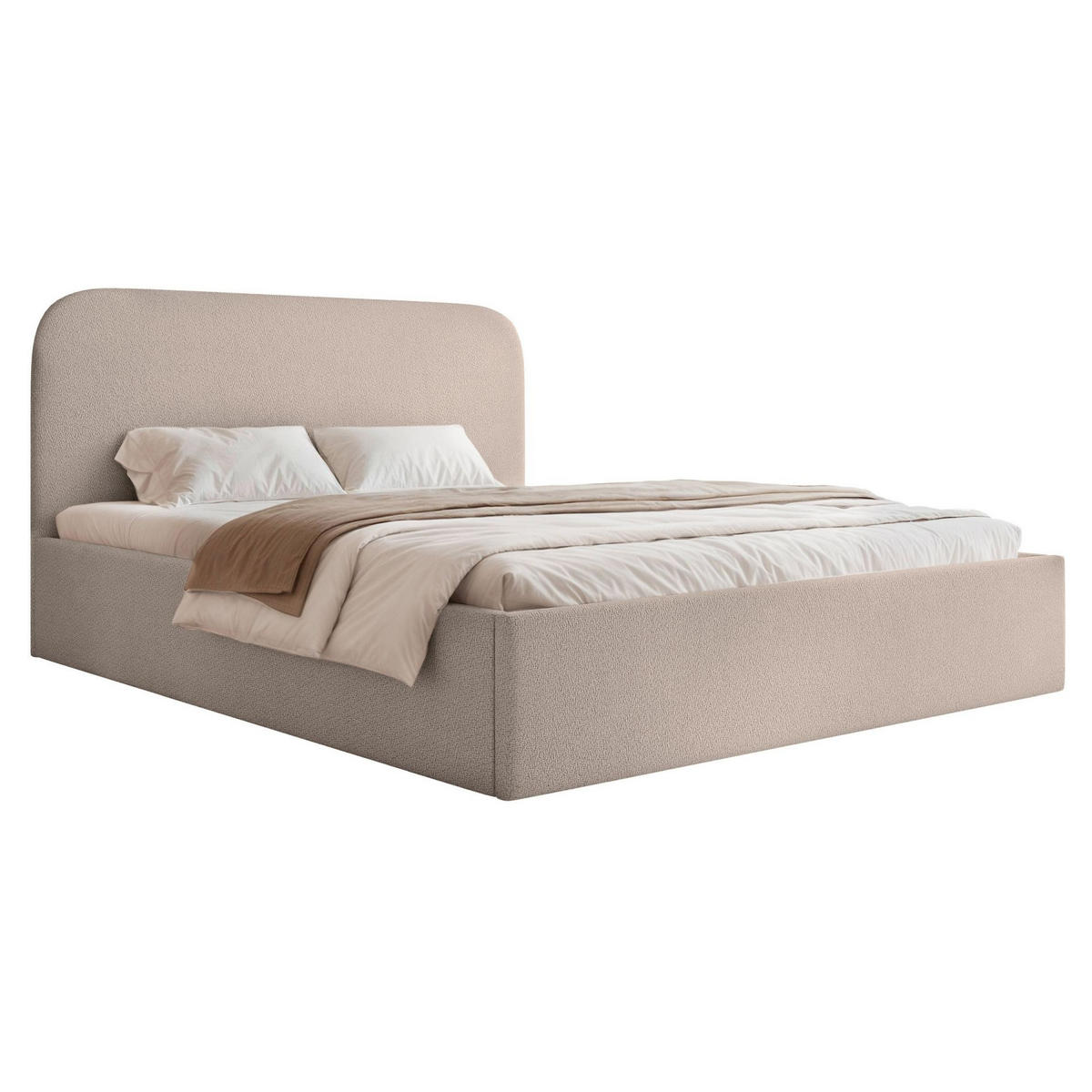 POLSTERBETT Sonvivo Beige Chenille 180x200 cm - Beige, Kunststoff/Textil (180/200cm) - Selsey