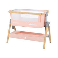 BEISTELLBETT Nanna pink 100 x 48 cm, Laufstall, Anti-Reflux, Moskitonetz, 7-fach verstellbar - Rosa, Metall (45/95cm) - Kikka boo