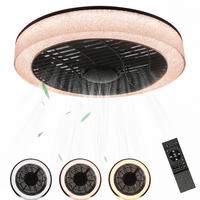 DECKENLEUCHTE mit Ventilator Hornhainbach 40.0/20.0/18.0 cm - Schwarz, Metall (40/20/18cm) - ZMH