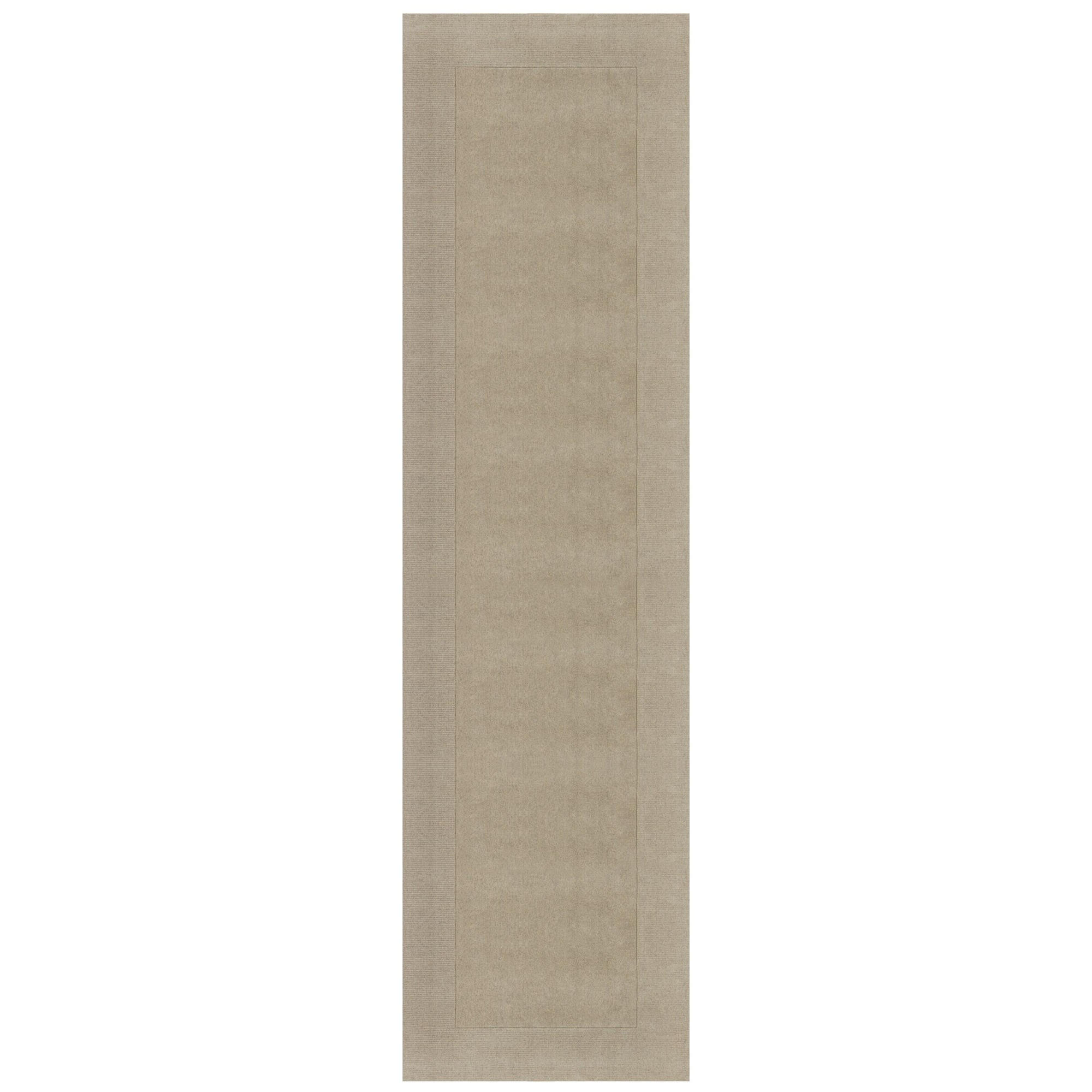 WOLLTEPPICH MOLE, einfarbig, Natur, 60 x 230 cm - Beige, Textil (60/230cm) - KADIMA DESIGN