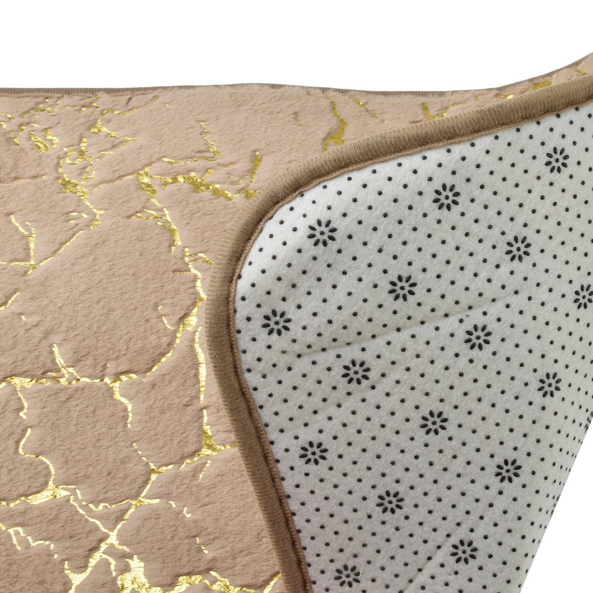 BADTEPPICH Zac Beige 58/40/2 cm Textilien - Beige, Textil (40/58cm) - Mondex