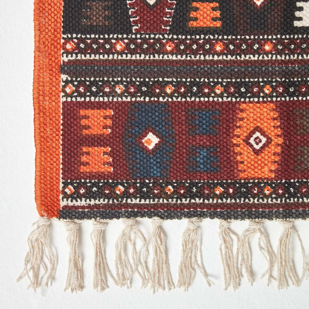 FLACHWEBETEPPICH Kelim-Muster 70/120 cm - Multicolor, Textil (70/120cm) - Homescapes