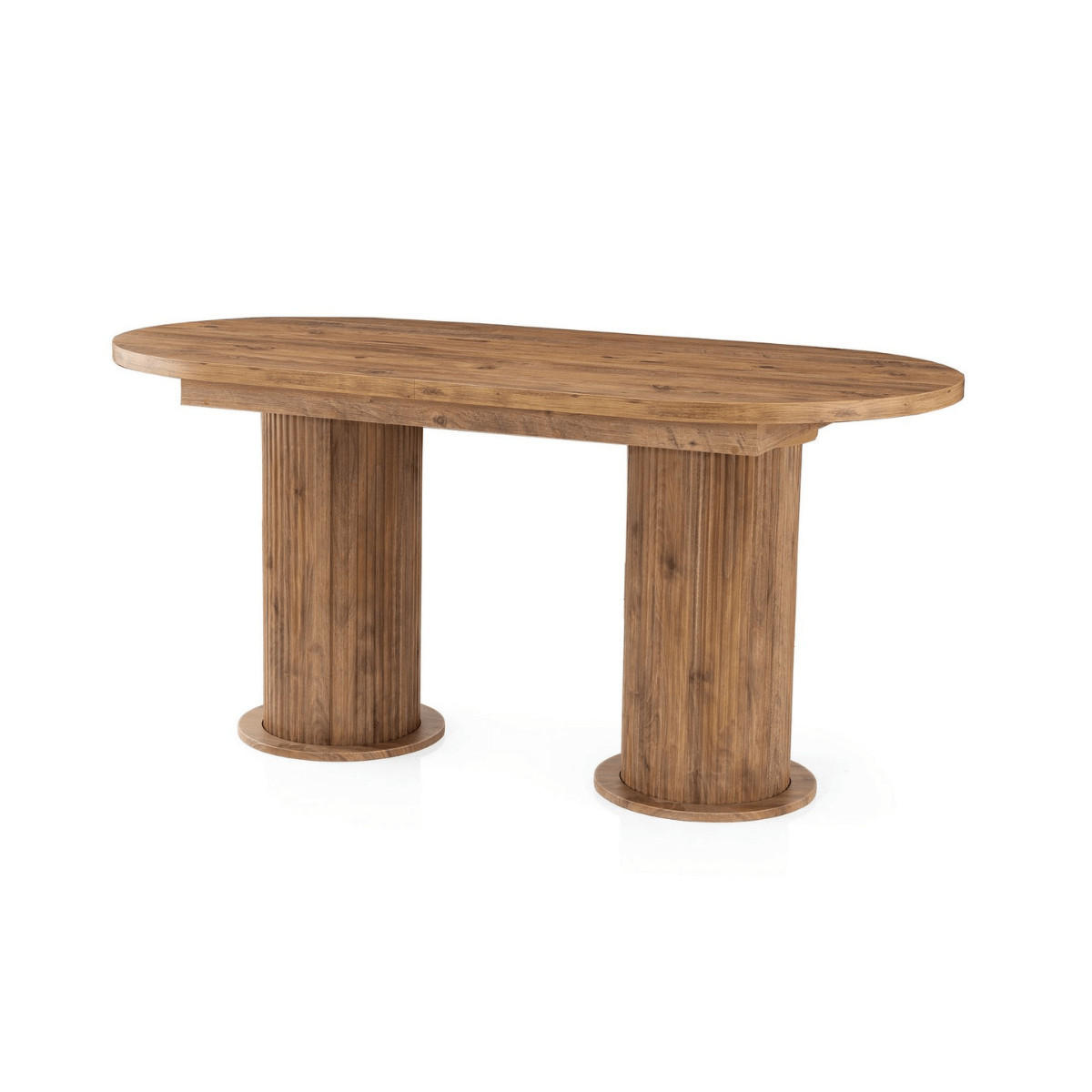 ESSTISCH ausziehbar von 180 bis 216 cm in Nussbaum-Dekor 180/90/77 cm - Nussbaumfarben, Holzwerkstoff (95/90/77cm) - Calicosy