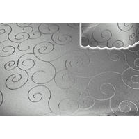 TISCHDECKE 110/180 cm Ornamente Silber - Silberfarben, Textil (110/180cm) - TiborTex