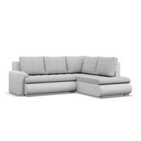 ECKSOFA RECHTS MIT SCHLAFFUNKTION FORESTA, Grau + Grau - Hellgrau/Grau, Textil (230/200cm) - Mebligo