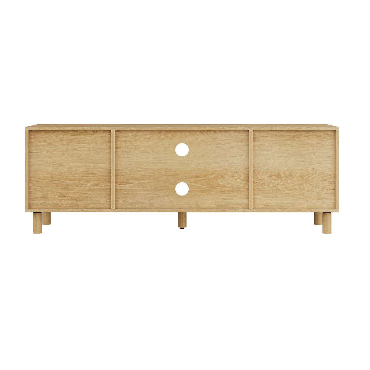 TV-ELEMENT 140/40/48 cm Eiche mit Stauraum - Alteiche, Holz (140/46/40cm) - Oxeza