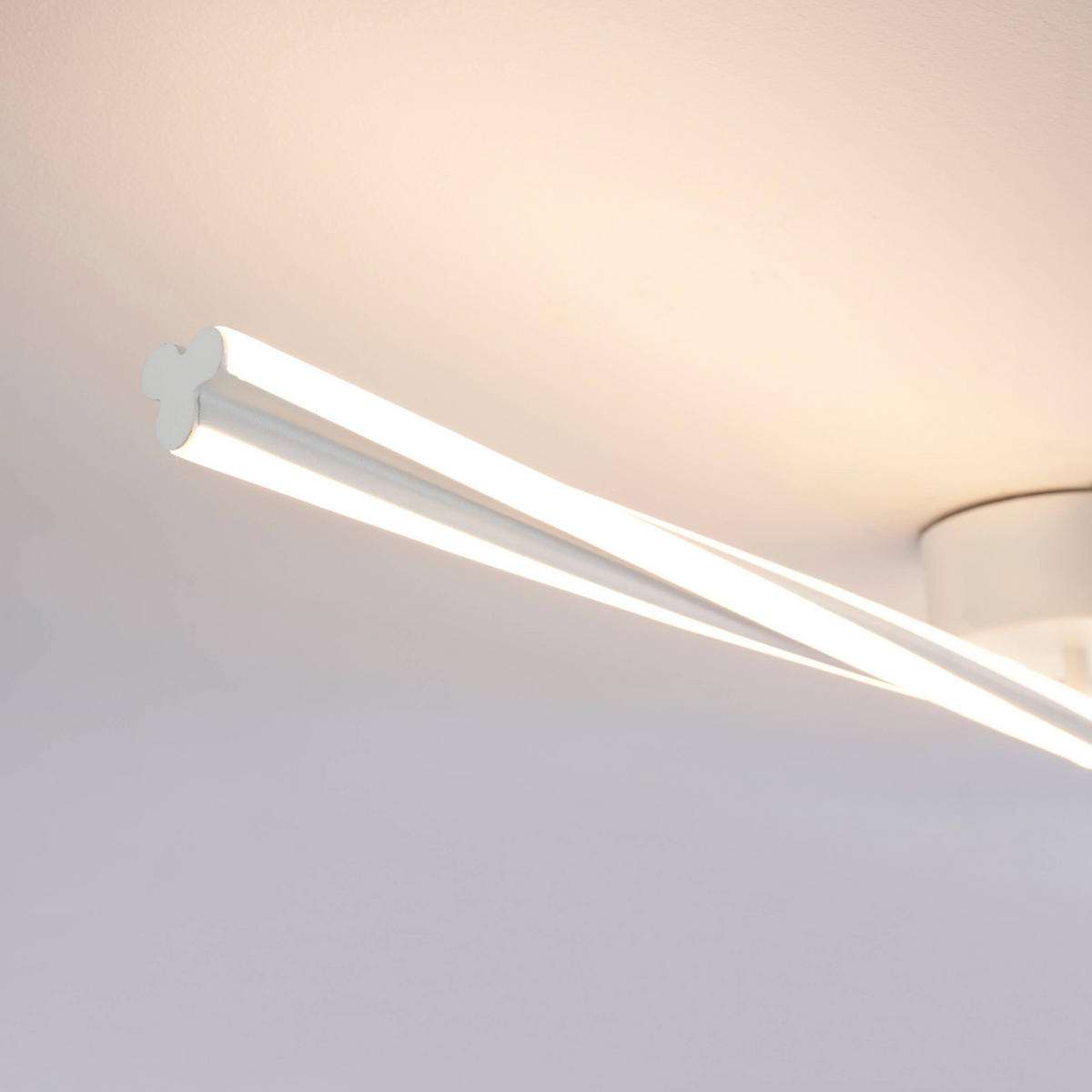 DECKENLEUCHTE Telvo, Weiß, 101cm - Weiß, Metall (101/3/101cm) - KOSILUM