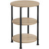 BEISTELLTISCH Colchester,40 x 61 cm,Industrial Holz hell, Eiche Sonoma - Naturfarben, Holz (40/40/61cm) - tectake