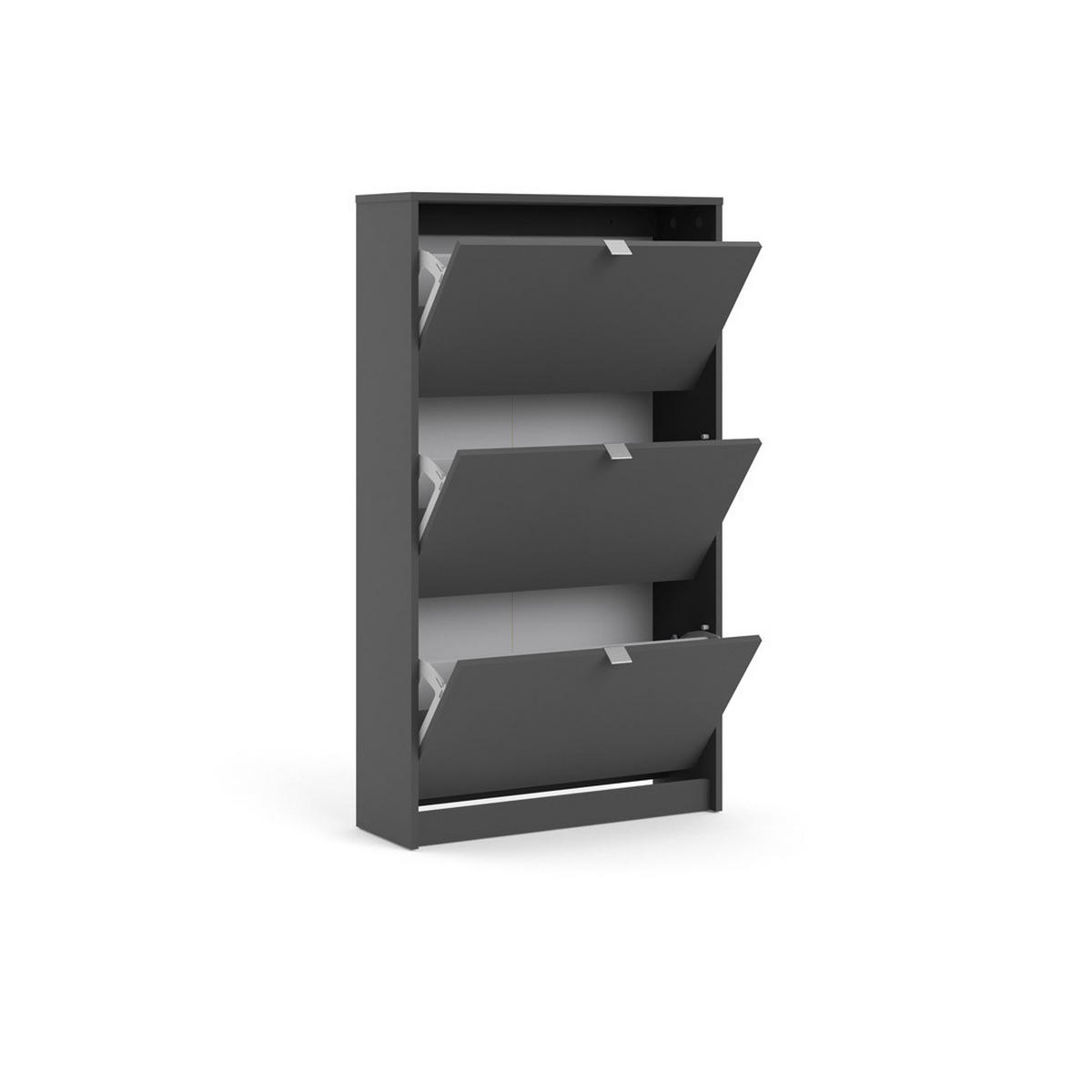SCHUHKIPPER grau - Grau, Holzwerkstoff (71/124/25cm) - ebuy24