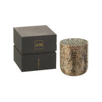 DUFTKERZE LUXURIA - Bronze - L - 80 Std. - Bronzefarben, Paraffin (17/20cm) - J-Line