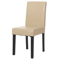 ESSZIMMERSTUHL Beige, Schwarz - Beige/Creme, Textil (43/90/56cm) - MCW