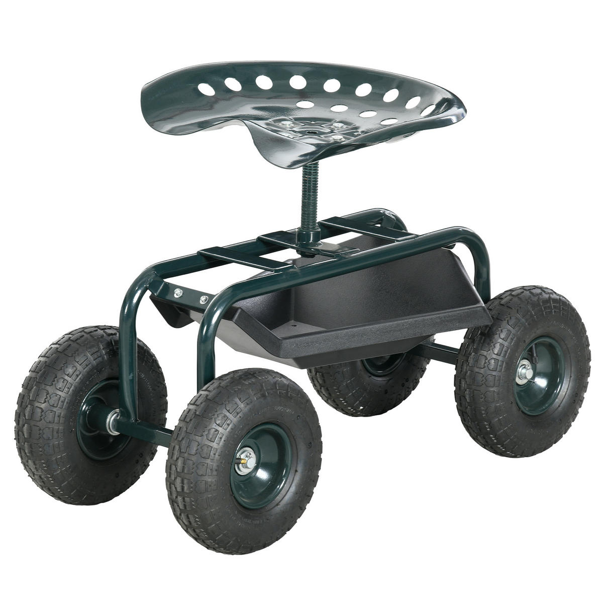 GARTENROLLSITZ DE-13766 Grün - Grün, Metall (36.5/60/83cm) - ComfortXL