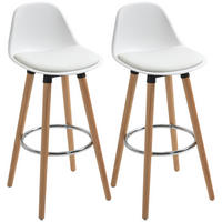BARHOCKER Weiss - Weiß, Kunststoff/Metall (38.5/91/42.5cm) - Jamb