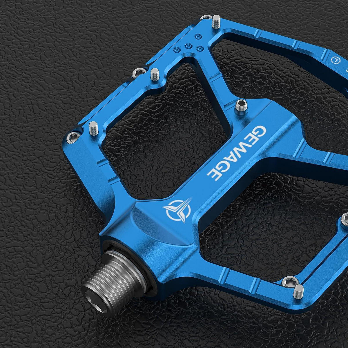 FAHRRADPEDALE CNC Aluminium blau - Blau, Metall (10.4/1.5/11cm)
