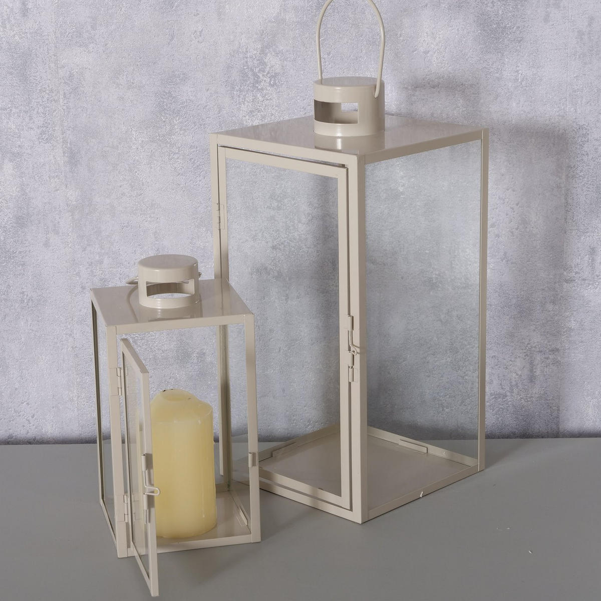 LATERNE aus Metall Arania - Beige, Metall (19/40/19cm) - Boltze Home