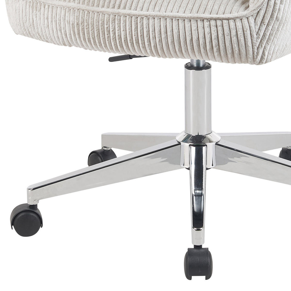 BÜROSTUHL Mika-Faro - Chromfarben/Hellgrau, Textil/Metall (60/84/65cm) - DUBI Möbel